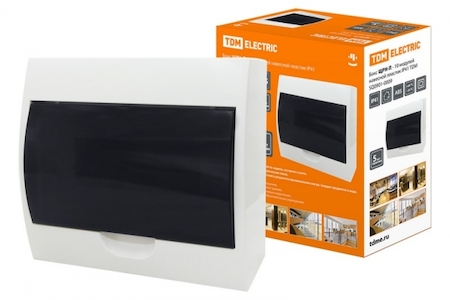 TDM ELECTRIC SQ0901-0009 Бокс ЩРН-П-10 модулей навесной пластик IP41 TDM